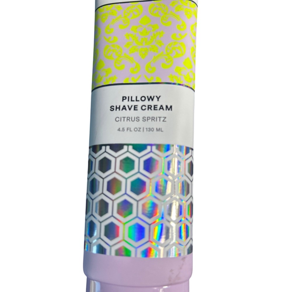 Refreshments Pillowy Shave Cream Citrus Spritz 4.5 oz 2 Vegan Shaving Cream - Picture 4 of 7